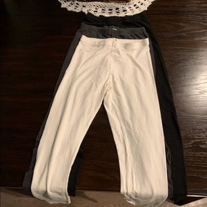 2/$13 Forever 21 legging bundle-black gray & white